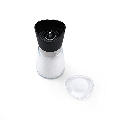Kamenstein Adjustable Glass Spice Grinder with Salt, 5-Inch - Thumbnail 2