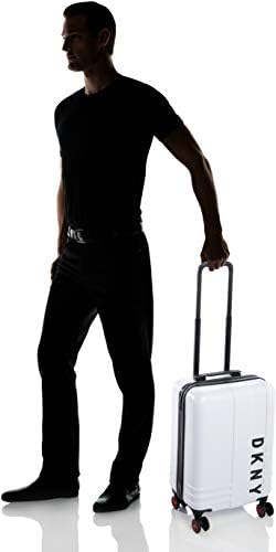 white dkny suitcase