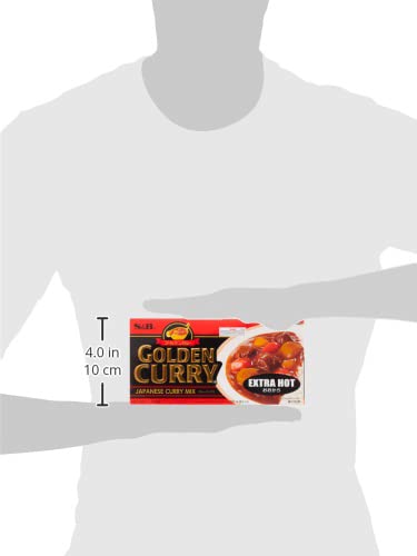 S&B GOLDEN CURRY SAUCE MIX, EXTRA HOT, 7.8 OUNCE