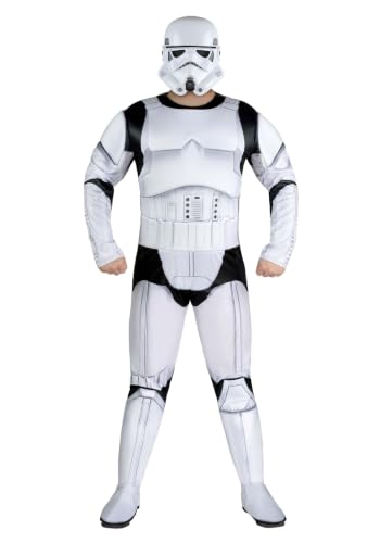 Jazwares STAR WARS Stormtrooper Adult Costume - Padded Jumpsuit with Plastic Mask Large at Amazon