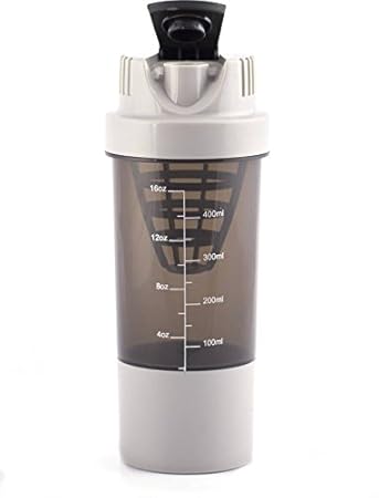 CP Bigbasket Cyclone Gym Shaker Water Bottle, 500 ml, 1-Piece, Grey