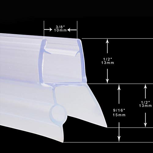 ELEGANT Shower Door Sweep Seal with Drip Rails (28 Inch) Pricepulse