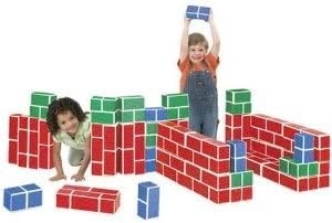 cardboard play bricks