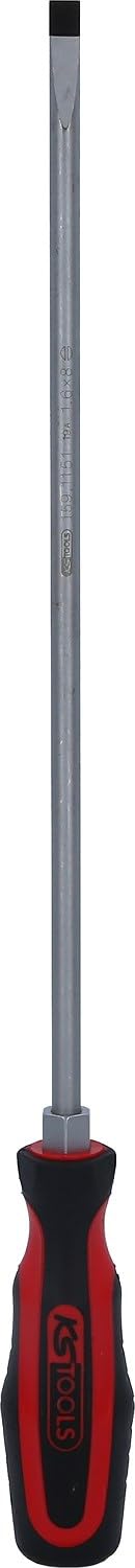 KS Tools 159.1151 ERGOTORQUEplus Flat-Blade Screwdriver, 8 mm, 405 mm Long