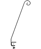 Ashman Deck Hook, Double Forged Solid Metal Single Piece Rod, ideal for Bird Feeders, Plant Hangers, Coconut Shell Hanging Baskets, Lanterns, Wind Chimes and Suet Basket