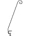 Ashman Deck Hook, Double Forged Solid Metal Single Piece Rod, Ideal for Bird Feeders, Plant Hangers, Coconut Shell Hanging Baskets,Lanterns, Wind Chimes and Suet Basket