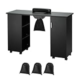 VEVOR Manicure Table, Nail Table Station with
