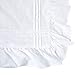 YINFUNG Ruffled Pillow Shams White Standard Set of 2 Lace Pillowcases Shabby Chic Bright Farmhouse Ruffle Victorian Country French Decorative Pretty Princess Frilly Pillow Cover Cotton Cute 20x26