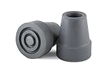 Essential Medical Supply T10034g Cane Tips, Gray, 3/4 Inch
