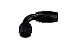 90 Degree -16AN Swivel Hose End Full Flow Steel Braided Black 16 AN 9090-16B