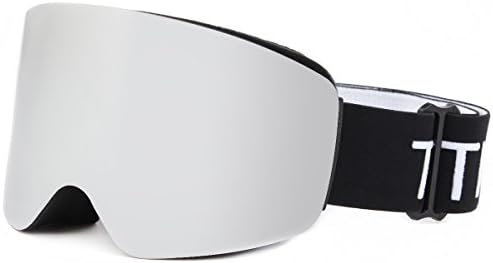 TTIO Ski Goggles-Cylindric OTG Anti-Fog UV Protection Super Spherical Dual-Layer PC Lens Interchangeable Helmet Compatible Snowboarding Snow Goggles for Men,Women,Youth,Unisex