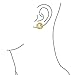 Simulated Pearl Bridal Clip On Earrings Gold Plated Alloy