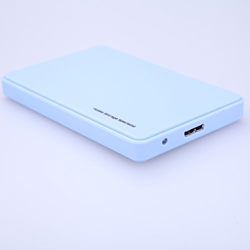 ttnight 2.5" USB 3.0 SATA Hd Box HDD Hard Drive External Enclosure Case USB Cable (Blue)