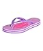 Showaflops Girls' Antimicrobial Shower & Water Sandals for Pool, Beach, Camp and Gym - Pucker Up