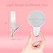 Selfie Light Ring,Juhefa Clip-on LED Camera Light,Rechargeble & 3-Levels Brightness Photography Light Compatible with iPhone, iPad, Sumsung Galaxy,Cell Phone,Laptop (White,1 Pack)