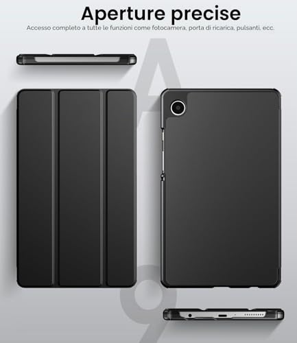 TiMOVO Cover for Samsung Galaxy Tab A11/A9 8.7 Inches, Black | Lightweight and slim, hard case, compatible with SM-X130/X133/X135/X110/X115/X117