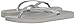 Ipanema Women's Ana Tan Flip Flop, Grey/Silver, 9 M US