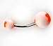 Coolrunner ® Wholesale Belly Navel Button Rings Bar Barbells Ball Acrylic Steel (100)
