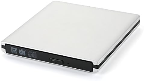 External CD Drive DVD Drive USB 3.0 CD Player for Laptop DVD Burner & RW Writer - Aluminum Alloy CD DVD Drive for Laptop, Desktop & Macbook, Mac OS and Windows 10/8/7