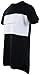 Mens Tall Long T Shirts and Hoodies with Zippers and Designs (Many Styles to Choose from) (L, Black/White)
