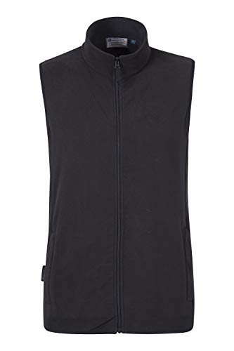 Mountain Warehouse Alder Mens Gilet Lightweight Body Warmer Comfortable Gilet Vest Quick Drying Fleece Zip Up Spring Coat Perfect Choice for Layering