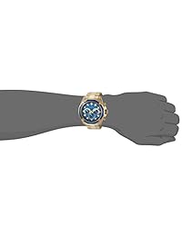 Invicta Aviator - Reloj de cuarzo para hombre, acero inoxidable, cronógrafo casual