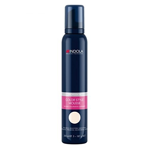 INDOLA COLOUR STYLE MOUSSE PROFESSIONAL SALON PERMANENT HAIR DYE - PEARL BEIGE