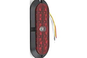 TecNiq T70-RWSP-1 Oval Surface Stop Tail Reverse 2 Pigtail Wire - 1EA