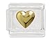 Heart Italian Charm Bracelet Link