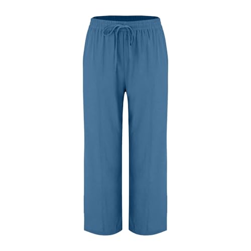 Summer Crop Pants for Women 2023 Trendy | Cropped Pants Women Dressy Blue