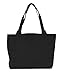 Bags for Less Solid Color Boat Tote Black