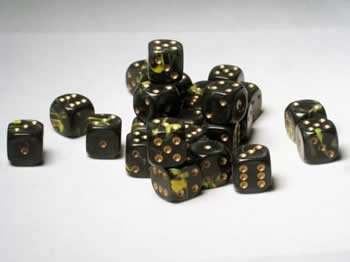 Yellow Oblivion 12mm D6 Dice Set (27)