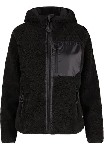 Brandit Women Teddyfl. Jacket Hood 15Y, Farbe: black, Größe: M