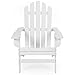 AZBRO SongSen Outdoor Wooden Fashion Adirondack Chair/Muskoka Chairs Patio Deck Garden Furniture,White