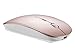 LOVRI 2.4G Rechargeable Slim Wireless Mouse with USB Receiver, 3 Adjustable DPI Levels for Notebook, PC, MAC, Laptop, Computer, Macbook (Rose Gold)