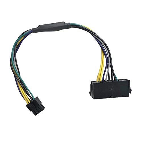 Yuly 24 Pin to 8 Pin Power Adapter Cable for Motherboard with 8 Pin Port 10.6-inch (27cm) Power Cable