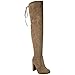 Fashion Thirsty Womens Thigh High Boots Over The Knee Party Stretch Block Mid Heel Size 6