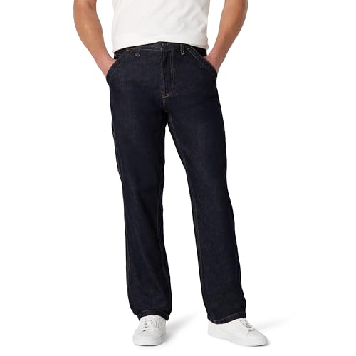 Amazon Essentials Men's Rigid Relaxed-Fit Workwear Carpenter Jeans, Rinse, 29W…