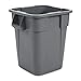 Rubbermaid Commercial LLDPE Square Brute 40-Gallon Trash Can without Lid, Gray, for Restaurants/Garages/Offices/Mailrooms/Classrooms