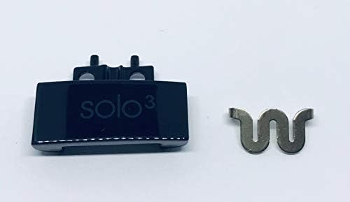 Beats by Dre Solo 3 Wireless Headphones Replacement Hinge Part Cover Pin Clip for Model A1796 (Right, Gloss Black)