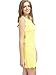 SheIn Women's Scalloped Trim Sleeveless Tank Dress Medium Yellow