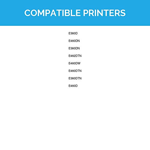 LD Compatible Toner Cartridge Replacement for Lexmark E360H11A High Yield (Black, 2-Pack)