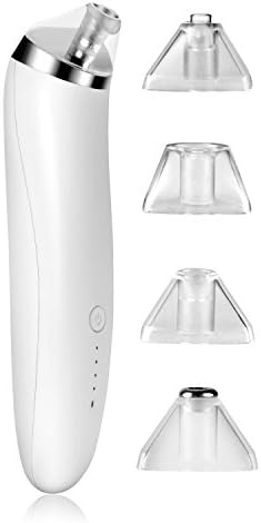 Blackhead Remover Vacuum - Rechargeable Suction Tool [2018 Upgraded Model] – Premium Pore Comedone Extractor w/4 Removal Heads – Acne Microdermabrasion Exfoliating Machine Set
