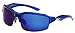 Arctic Blue Mens Fashion Sports Wrap Sunglasses - Blue Revo Lens - Fishing, Baseball, Boating, Skiing - Several Colors Available!