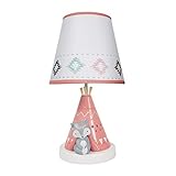 Lambs & Ivy Little Spirit Lamp in Coral/Teal