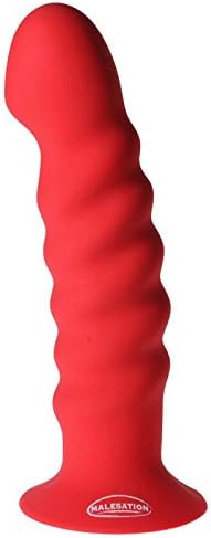 MALESATION Silicone Olly Dildo, Large, Red