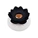 MelonBoat Lotus Cotton Swab Dispenser, Qtip Holder, Small Q-Tips Toothpicks Storage Organizer, Black