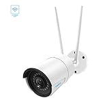 Wireless Outdoor Home Security Camera, Reolink 4MP HD Dual Band 2.4/5Ghz WiFi Camera, Night Vision, IP66 Waterproof, Motion Detection, Work with Google Assistant, Local SD Storage| RLC-410W