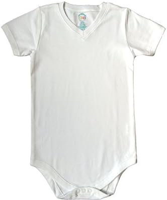 4T 5T 6T 7 Short Sleeve V-Neck Bodysuit (5T)