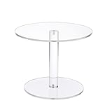 KVMORZE Acrylic Cake Stand, Clear Round Cupcake